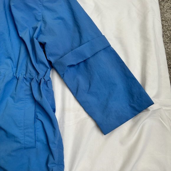 MASSIMO DUTTI Soft Blue Size Small Women's Rain Coat Jacket Model 6740 - Picture 5 of 16